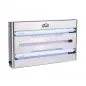 Клейова пастка-мухобійка AusHauz GluePRO 02-30 з 2 УФ LED-лампами до 150 м² — нержавіюча сталь.
